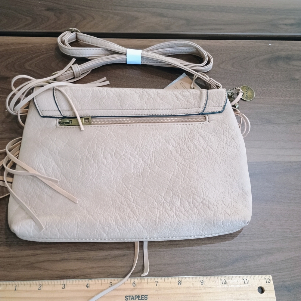 Fringe Tan Crossbody Bag - Picture 2 of 3